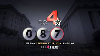 DC LOTTERY Evening 02/15/2019