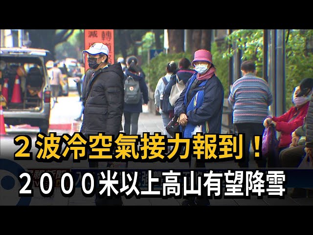 週六寒流報到！ 2000公尺以上高山有望降雪－民視台語新聞