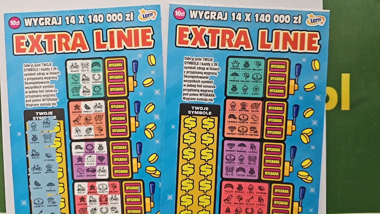 Zdrapki Lotto 🎲 EXTRA LINIE #0752 👉 PREMIERA 👉 2 zdrapki