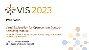 Visual Explanation for Open-domain Question Answering with BERT - Fast Forward | VIS 2023