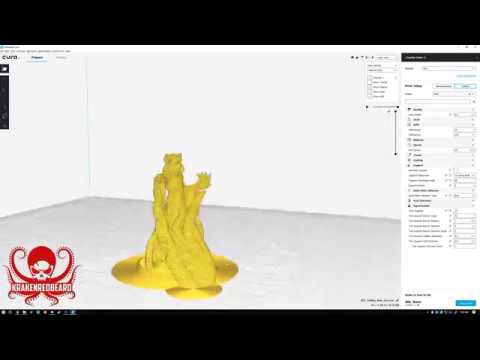 Cura - How to see layers and use tree supports - YouTube