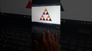 Sierpinski Triangle Fractal recursive geometry #fractal #creativecoding #javascript #glsl #math