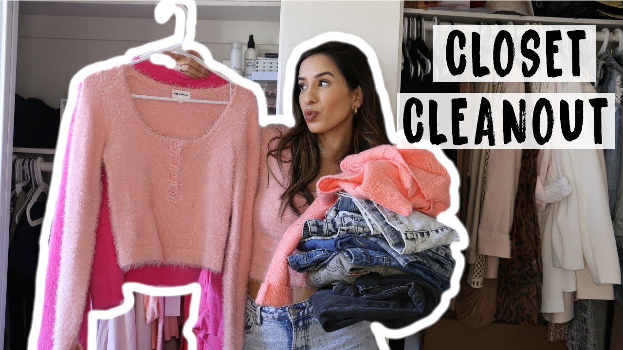 EXTREME closet cleanout 2020 *self quarantine * SPRING CLEANING - YouTube