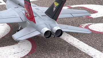 5280 RC BlueFire LED Afterburner in the FMS 70mm F18