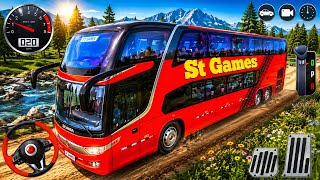 Realistic Uphill Bus Drive Experience - Offroad Coach Bus Driving Simulator 3D - @DriveKing11 screenshot 3