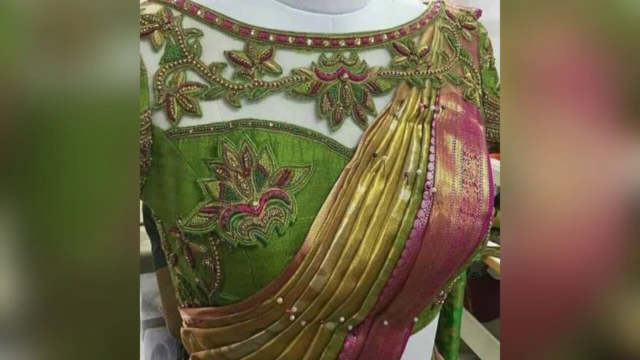 v shape gala blouse