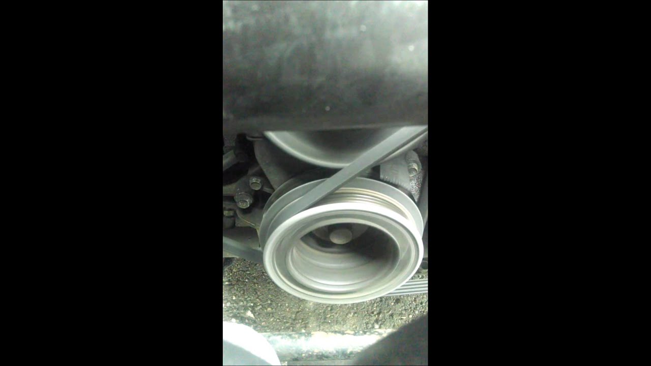 Slow motion video of 90' miata pulley wobble YouTube