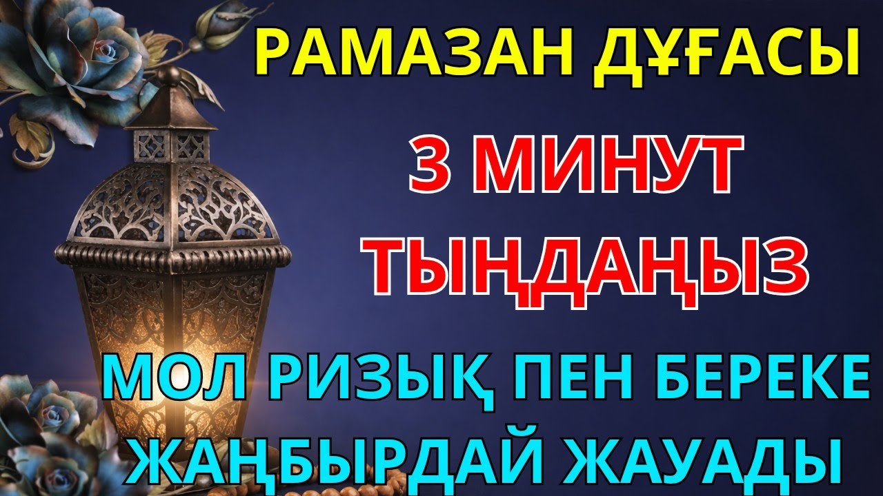 🕌 Бұл дұғаны Рамазан айында жіберіп алмаңыз! 3 минут тыңдаңыз - ризық пен берекеңіз артады. #Рамазан