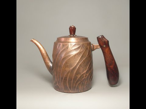時代金工　古銅鎚出　蓮葉　持手菓子器　F　R5996B 金工-鎚起銅器-陳元鴻手沖壺- YouTube