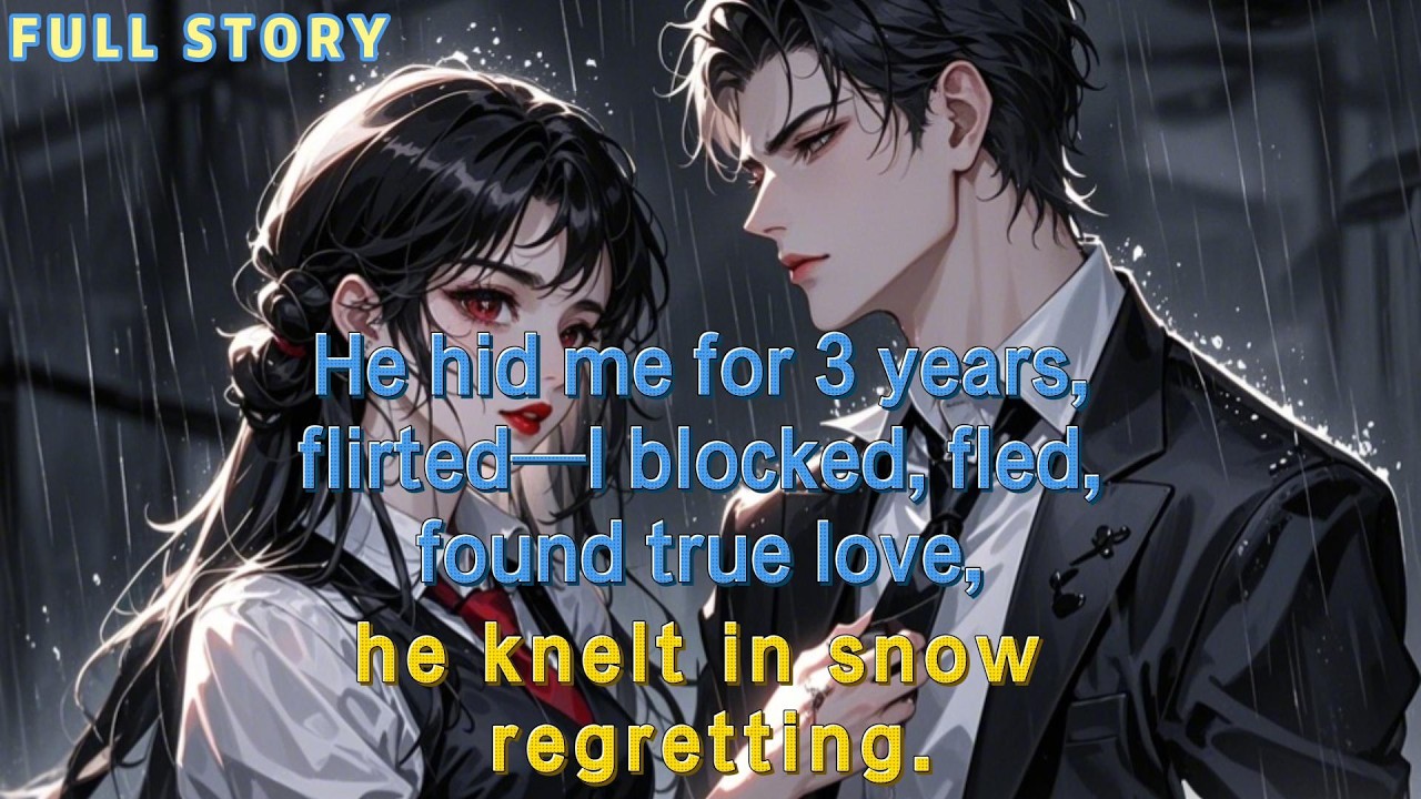 He hid me for 3 years, flirted—I blocked, fled, found true love, he knelt in snow regretting.