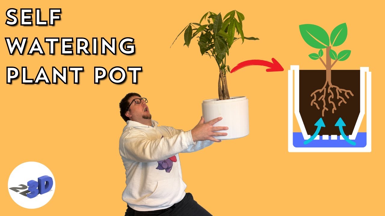 3D Printing a Self Watering Plant Pot Instead of Just Buying One