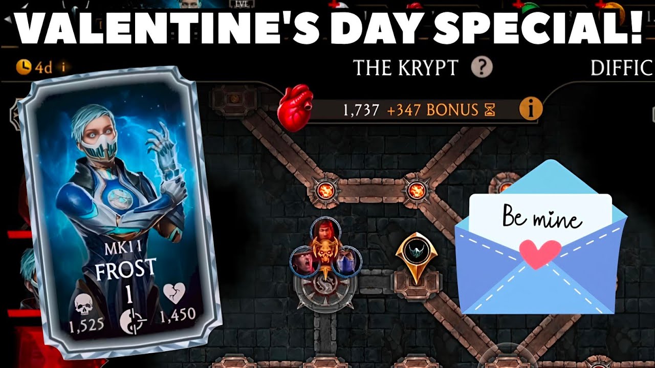 Специальный выпуск ко Дню святого Валентина! Геймплей Mk11 FROST F0 (KHAOTIC KRYPT) - Mk Mobile