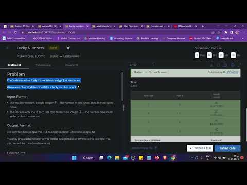 Lucky Numbers | CodeChef Starters 73 | Easy |