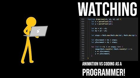 programmer reacting to animation vs coding