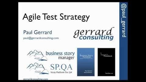 Agile Test Strategy - A Webinar