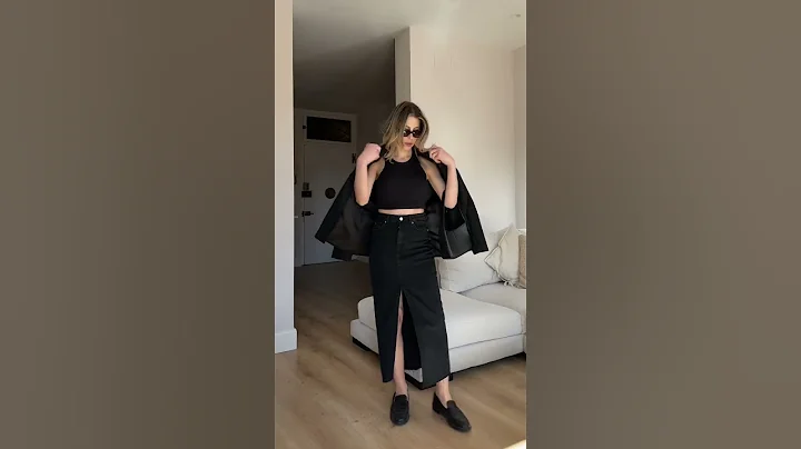 Jeans midi skirt outfit ideas 🫶🏼 #fashion #fashiontrends #grwm #outfitideas #springoutfitideas