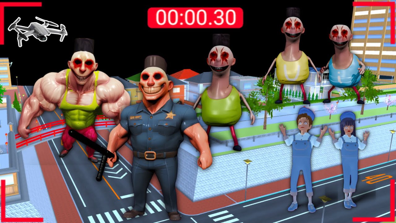 Yuta Mio Panik CCTV Merekam Pasukan HAMMOD HABIBI Menyerang Kota Sakura 😱 Sakura School Simulator