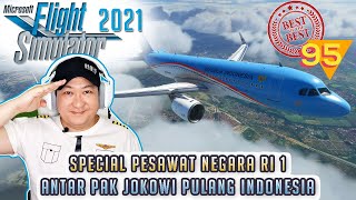 PESAWAT NEGARA INDONESIA RI 1 -NGANTER PAK JOKOWI PULANG INDO -Microsoft Flight Simulator Indo- 95 screenshot 4