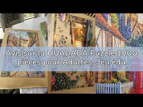 Puzzle 1000 Pièces HUADADA - Paysage Urbain Paisible - 70x50cm - Cadeau Adulte Et Ado Dès 14 Ans