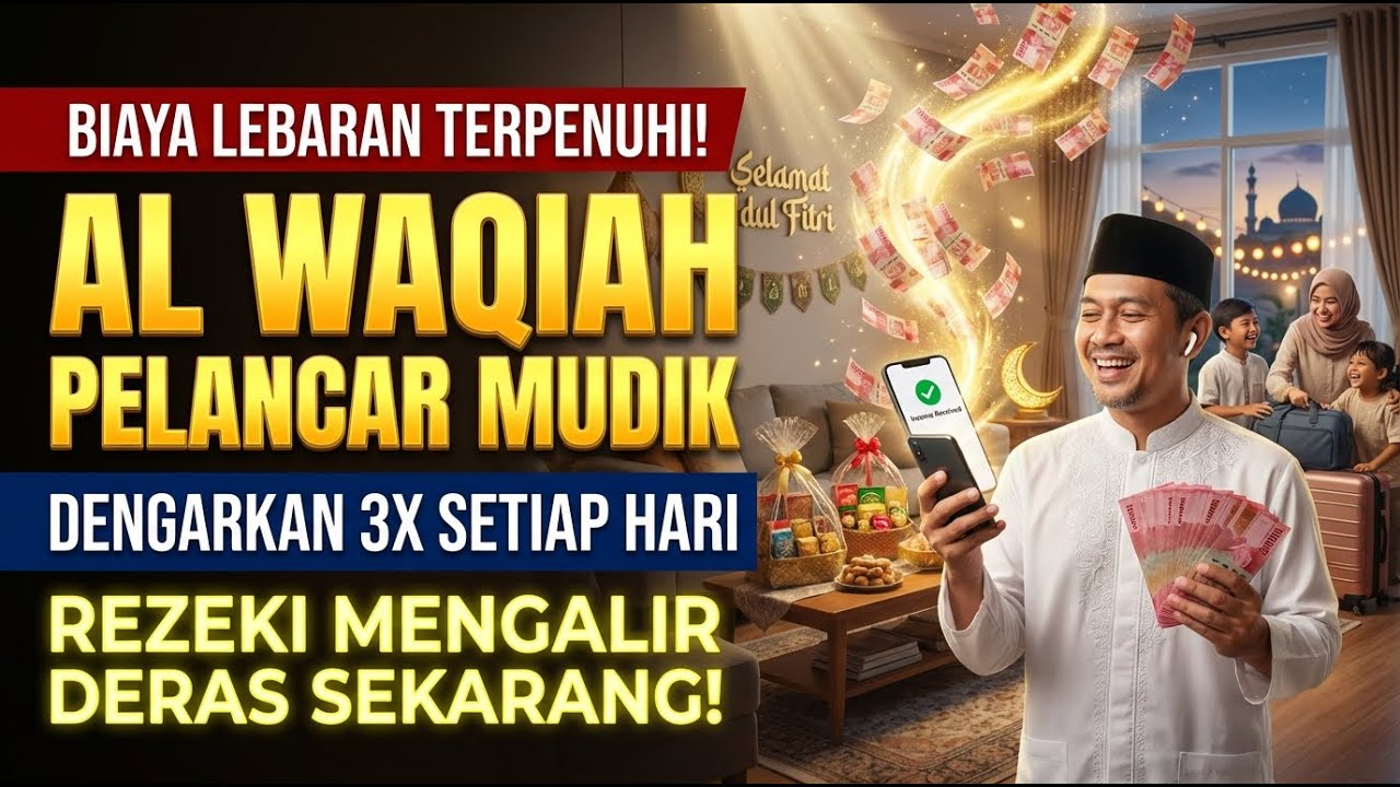RUTINITAS PAGI! Surah Al Waqiah Kunci Rezeki Melimpah Bulan Suci