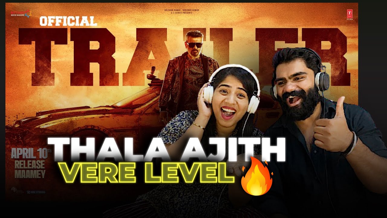 Good Bad Ugly Trailer Reaction🔥| Ajith Kumar | Trisha | Adhik Ravichandran | Mythri Movie Makers