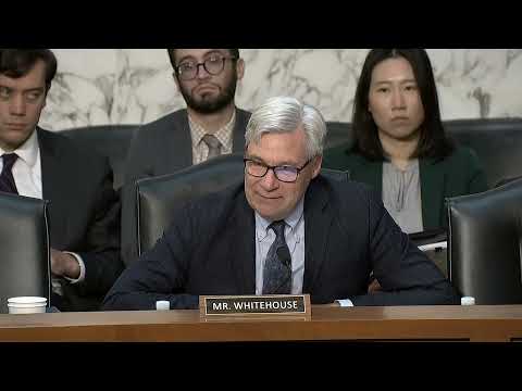 Unprepared Judiciary Witness Flounders as Sen. Whitehouse Shows Him His Own Tweets