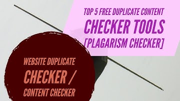 Free Duplicate Content Checker Tool [Plagarism checker tools free]