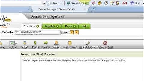How to mask and forward a domain name with GoDaddy.com