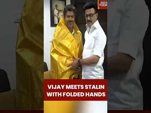 CM meets ex CM... 💗❤️😌 #love #stalin #viralvideo #vijay #tvk #dmk
