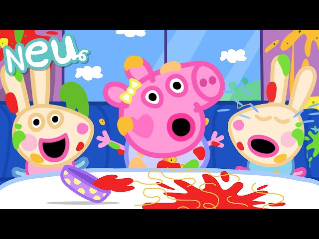 Peppa ihre Familie und Freunde