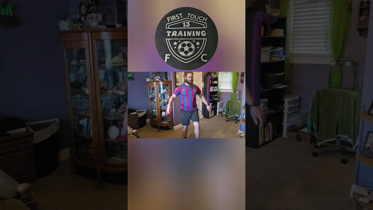 Tight space soccer inside from bad weather 