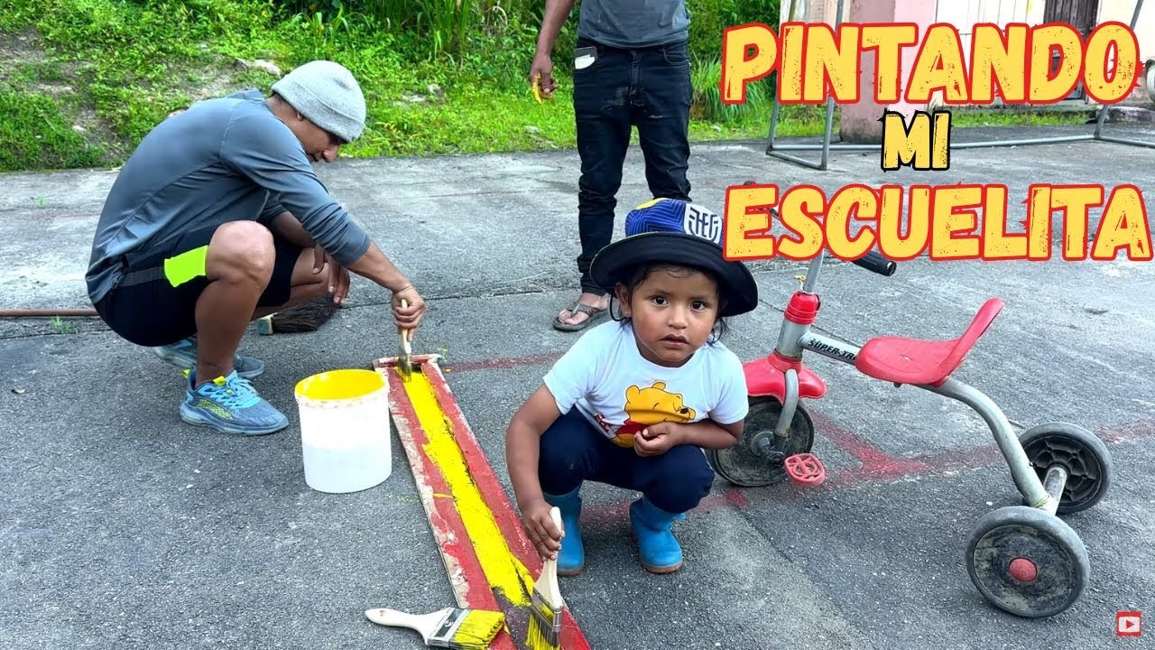 Pintamos  la CANCHA en la escuela de JUANITO - JuaneS
