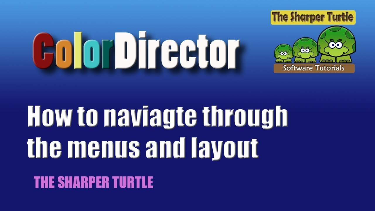 excellent synonym ColorDirector - Navigate the preferences and screen layout