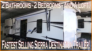 Two Full Bath Two Bedroom 2023 Sierra 400BH Destination Trailer by Forestriver at Couchs RV Nation