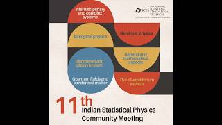 Arrested Relaxation in A Disorder-Free Coulomb Spin Liquid by Souvik Kundu
Discussion Meeting: 11th Indian Statistical Physics Community Meeting
ORGANIZERS: Ranjini Bandyopadhyay (RRI India), Abhishek Dhar (ICTS-TIFR, India), Kavita Jain (JNCASR, India), Rahul Pandit (IISc, India), Sanjib Sabhapandit (RRI India) and Samriddhi Sankar Ray (ICTS-TIFR, India)
DATE & TIME: 27 April 2026 to 29 April 2026
VENUE: Ramanujan Lecture Hall, ICTS Bengaluru
This is an annual discussion meeting of the Indian statistical physics community attended by scientists, postdoctoral fellows and graduate students, from across the country, working in the broad area of statistical physics.
This meeting will be the 11th in the series. The following list of topics, that are covered in STATPHYS meetings of the International Union of Pure and Applied Physics, will be covered in this discussion meeting.
General and mathematical aspects
Rigorous results, exact solutions, probability theory, stochastic field theory, phase transitions and critical phenomena at equilibrium, information theory, optimization, etc.
Out-of-equilibrium aspects
Driven systems, transport theory, relaxation and response dynamics, random processes, anomalous diffusion, fluctuation theorems, large deviations, out-of-equilibrium phase transitions, etc.
Quantum fluids and condensed matter
Strongly correlated electrons, cold atoms, graphene, mesoscopic quantum phenomena, fractional quantum Hall effect, low dimensional quantum field theory, quantum phase transitions, quantum information, entanglement, Lüttinger liquid, spin liquid, etc.
Disordered and glassy systems
Percolation, spin glasses, structural glasses, metallic glasses, jamming, glass transition, algorithmic problems, etc.
Biological physics
Molecular motors, single and multicellular dynamics, bacteria, swimmers, spatio-temporal organization, biological membranes, biopolymer folding, genomics, biological networks, evolution models, evolutionary game theory, etc.
Soft matter
Simple and complex fluids, active matter, molecular and ionic fluids,wetting, self-assembly, polymers, gels, liquid crystals, microemulsions, foams, membranes, colloids, granular materials, etc.
Nonlinear physics
Dynamical systems, chaos (classical and quantum), pattern formation, chemical reactions, hydrodynamic instabilities, turbulence (classical and quantum), etc.
Interdisciplinary and complex systems
Networks and graphs, epidemics, econophysics, social phenomena, traffic flow, ecology, etc.
CONTACT US
ispcm@icts.res.in
PROGRAM LINK
https://icts.res.in/discussion-meeting/ispcm2026 Arrested Relaxation in A Disorder-Free Coulomb Spin Liquid by Souvik Kundu