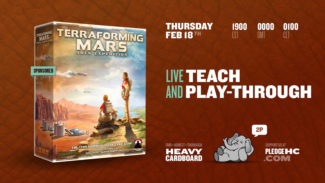Terraforming Mars: Ares Expedition - 2p Teaching & Play-through by Heavy Cardboard