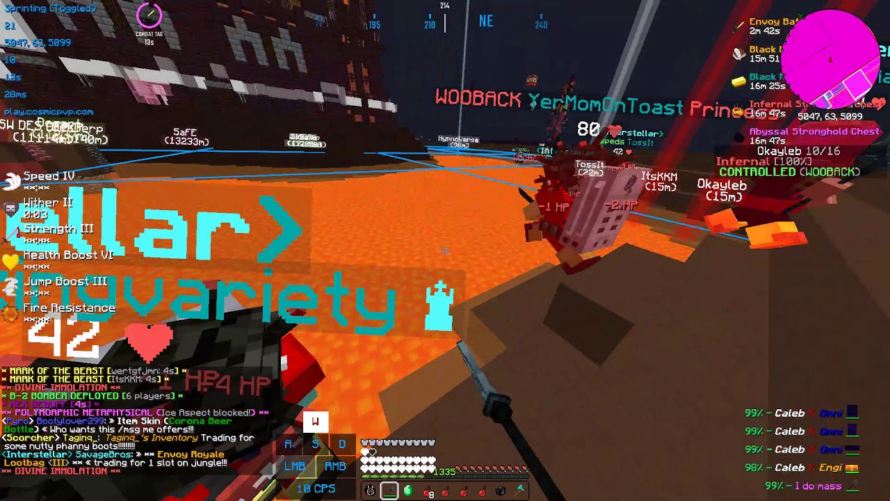 CosmicPvP Decent Fight At Infernal + Maxed Ancient Kill