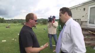 Governor Cuomo Tours Storm Damage in Central New York
