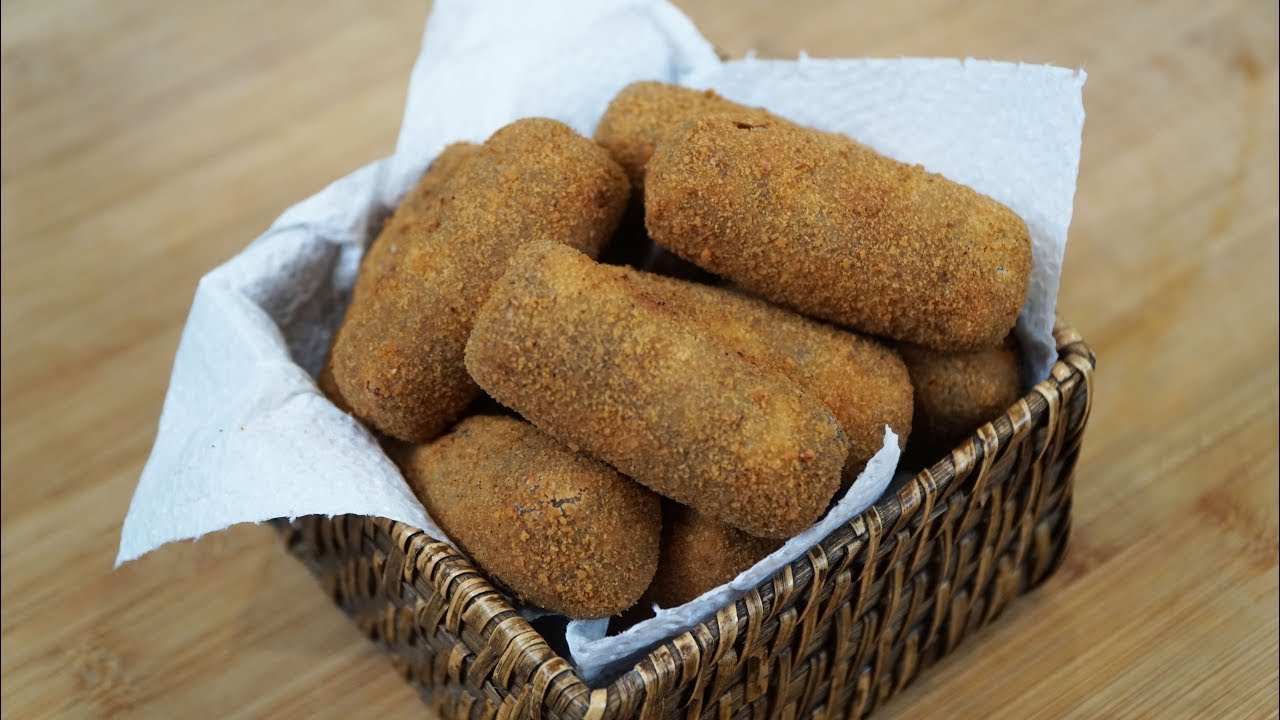 DELICIOSO CROQUETE DE CARNE / RÁPIDO, FÁCIL E COM POUCOS INGREDIENTES
