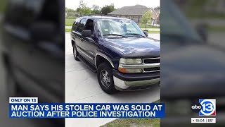 Stolen car victim says deputies didn't return car after it was found, allowed it to go to auction