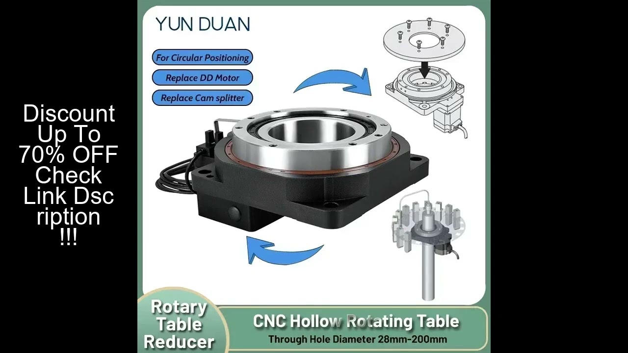 CNC Hollow Rotating Platform Reducer Rotary Positioner Indexing Disc Replace DD Motor Cam Indexer fo