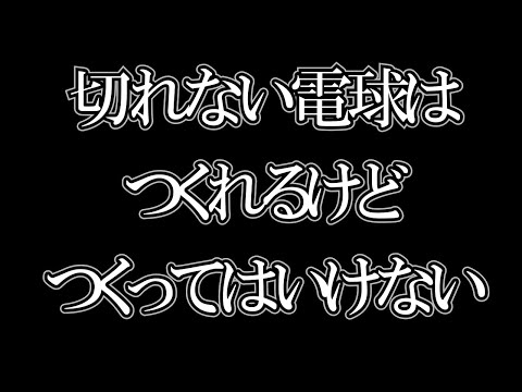 【ひろゆき】切れない電球はもう作ってはいけない【切り抜き】