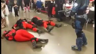 Deadpool vs Halo Spartans