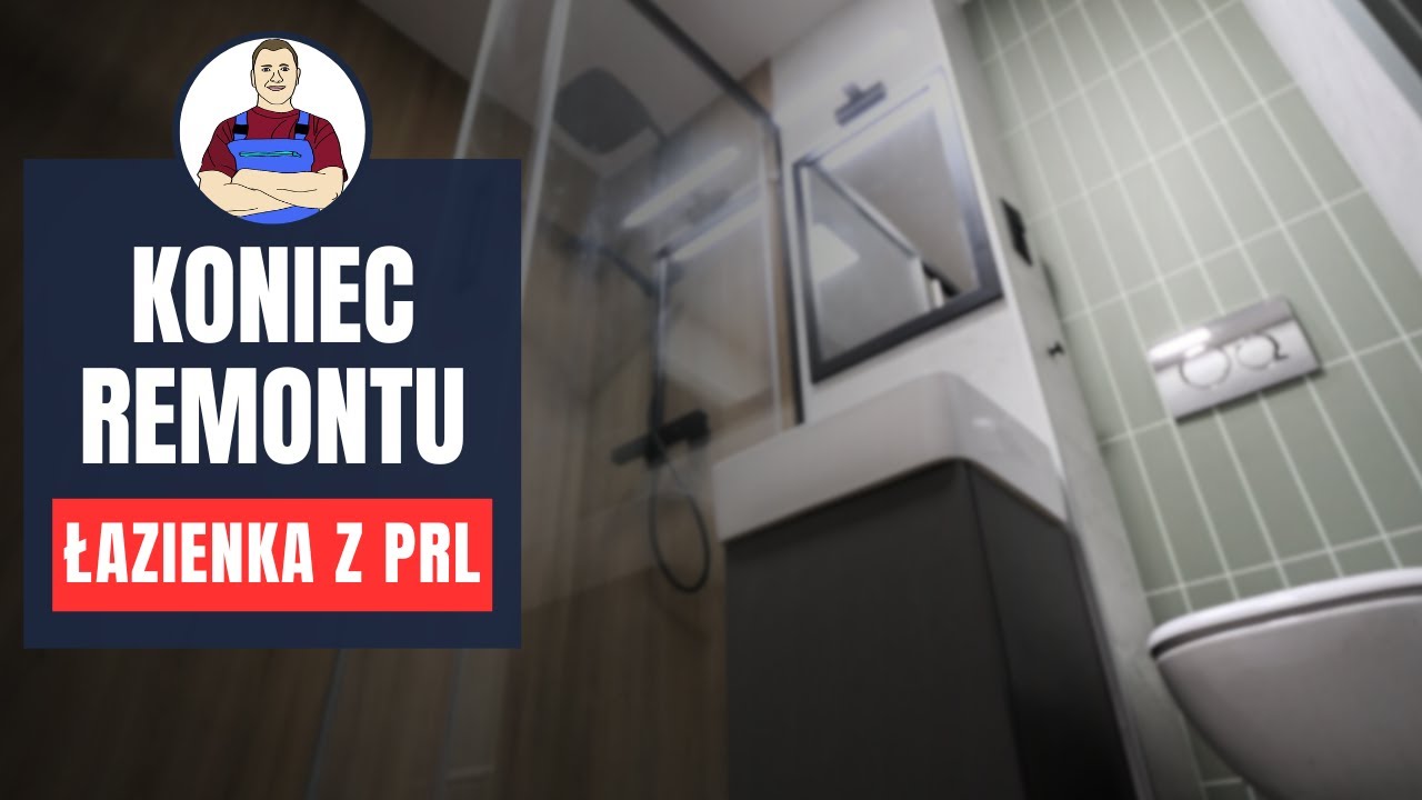Remont łazienki PRL – FINAŁ. Koszty, podłoga, montaż ościeżnicy regulowanej