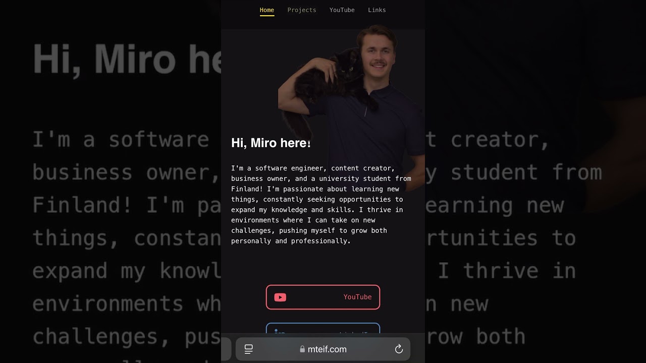I RECENTLY UPGRADED MY PERSONAL PORTFOLIO 
