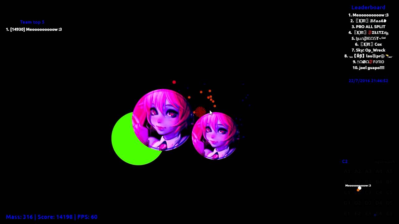 Agar.io | Duo w/ ♥Akira♥ #46 [+27k] | UNCUT