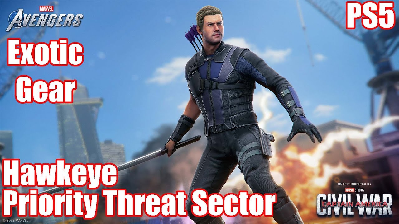 Exotic Gear! Priority Threat Sector Hawkeye Marvel's Avengers PS5