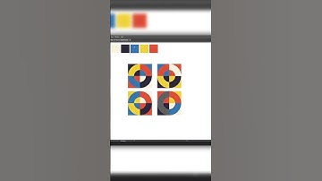 Bauhaus inspired patterns in Adobe Illustrator #adobeillustrator #bauhaus #graphicdesign