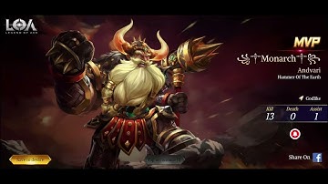 Legend Of Ace pro build Ranked Gameplay Andvari「Android」