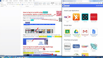 How to Log in to myON through Clever & the myON  APP